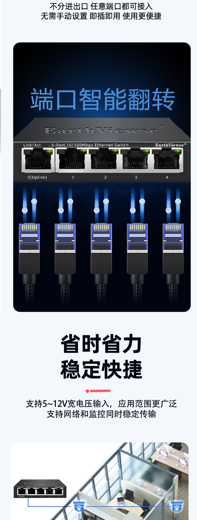 5口百兆以太网交换机 商品详情 5